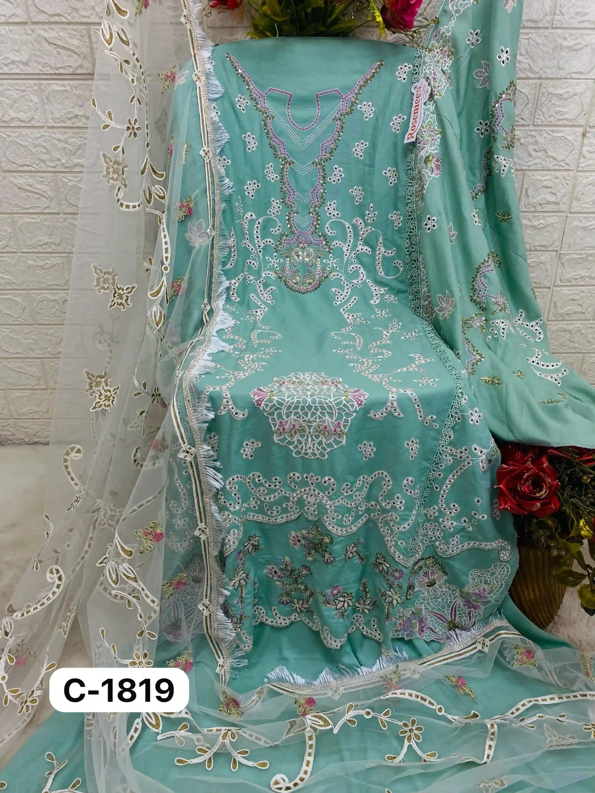 Fepic C 1819 Heavy Rayon Wholesale Pakistani Salwar Suit Catalog — Wholesale Salwar Suits, MPA wholesale from Surat - Gallery Image 4